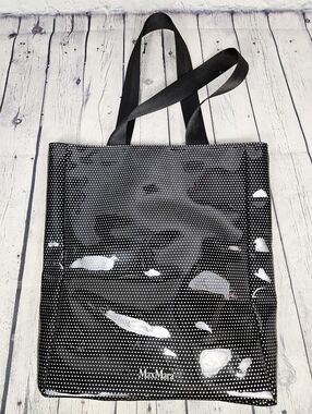 MAX MARA | polka-dot patent tall tote bag